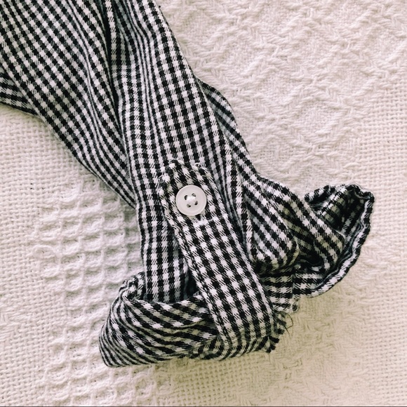 White stag black and white gingham button down - Picture 5 of 5